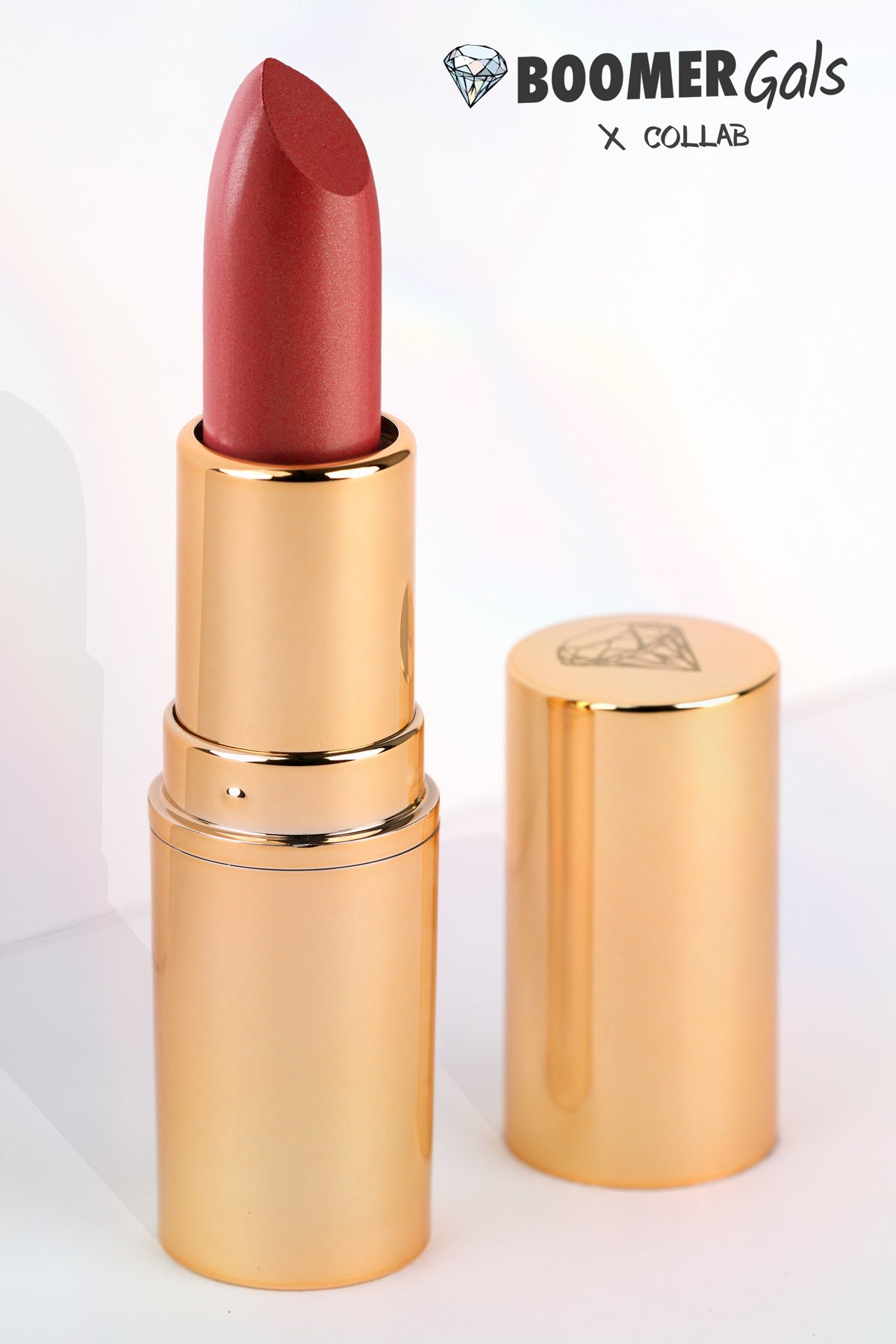 'Carol’s brick red with a shimmer' Boomer Gals - Ultra Lux Hydrating Lipstick