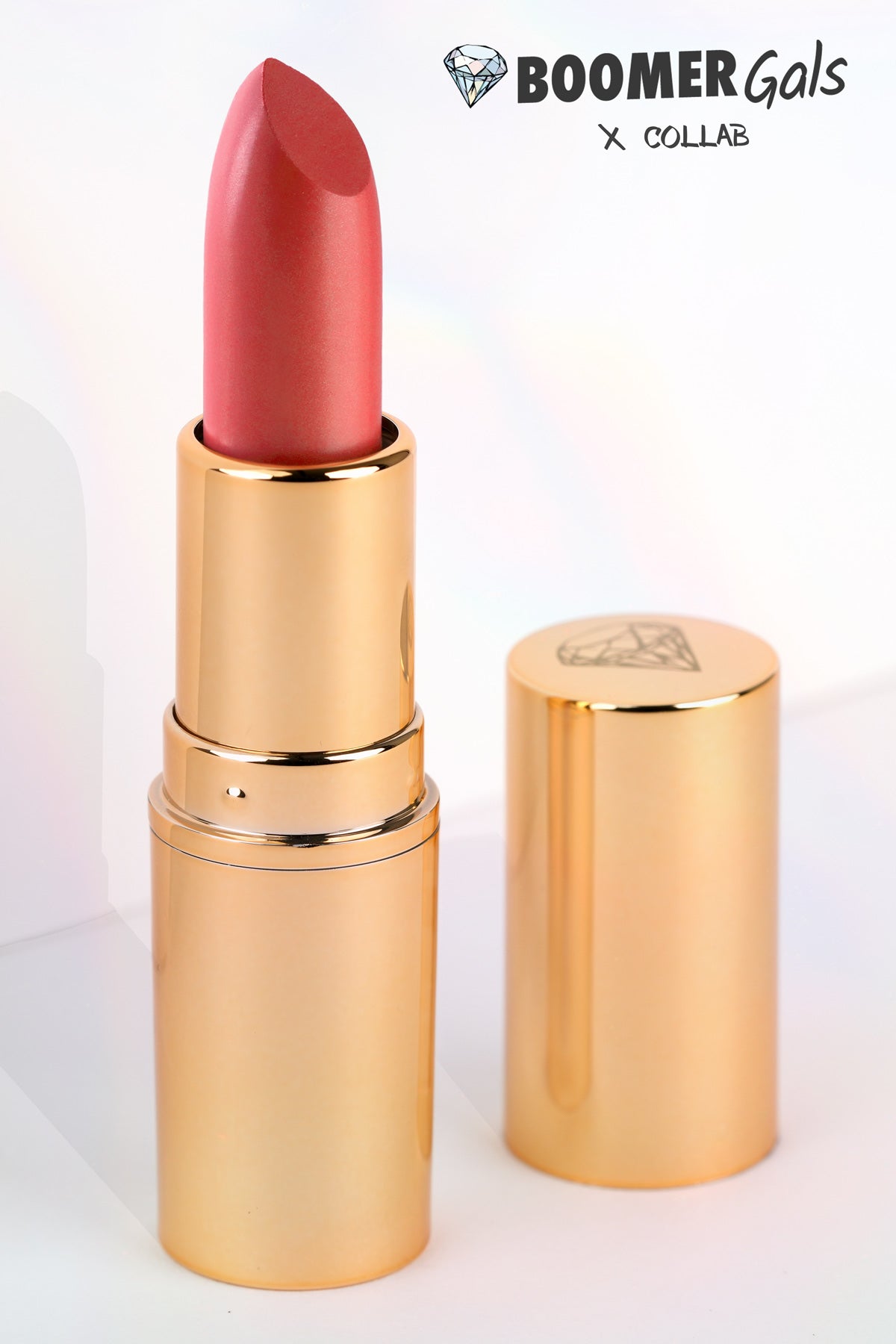 'Melissa’s soft coral crimson red' Boomer Gals - Ultra Lux Hydrating Lipstick