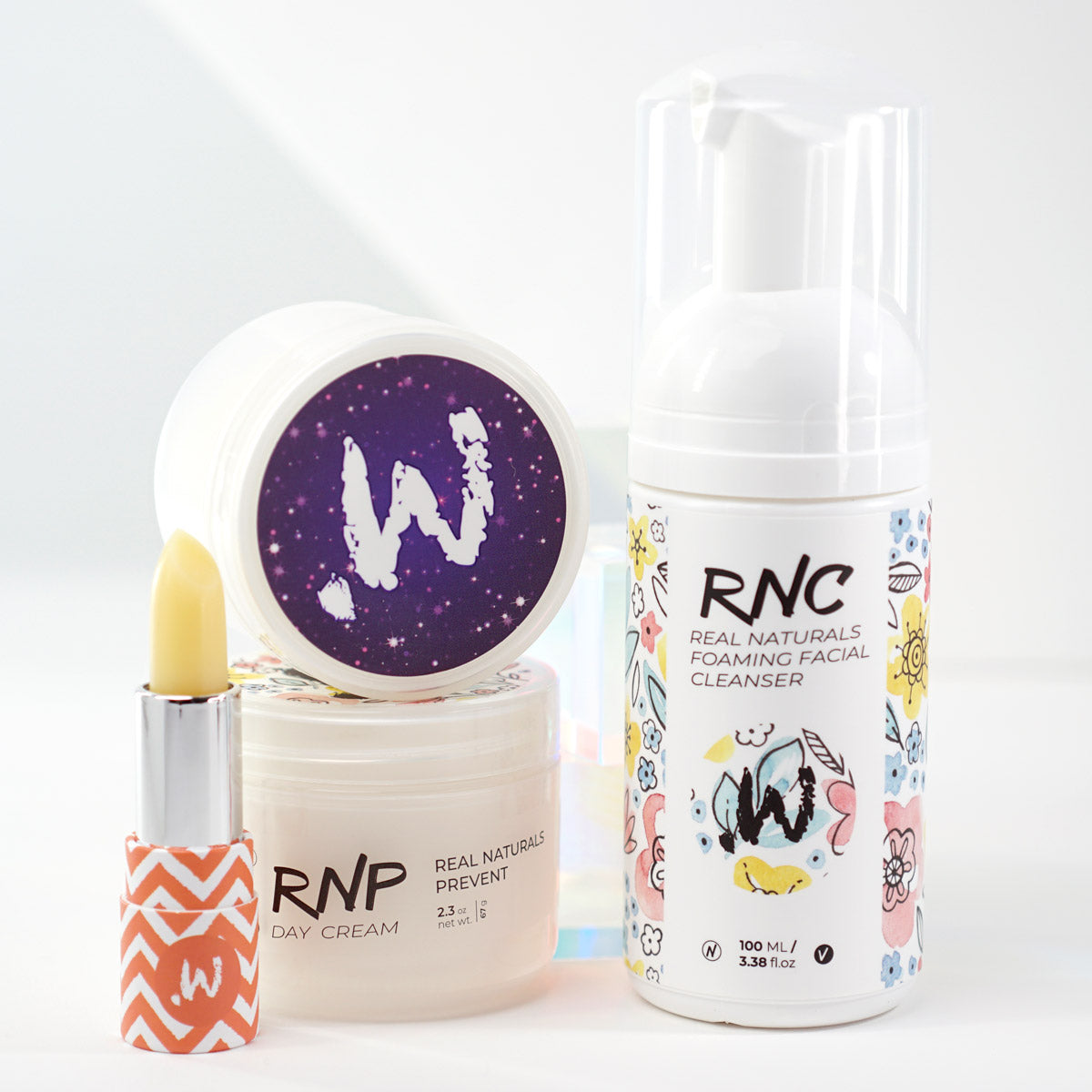 Daily Routine Bundle - Real Naturals (Repair, Prevent, Cleanse) + Mint to be Lip Treatment